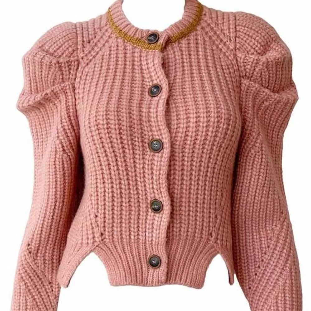 Ulla Johnson Elle Cardigan/Sweater in Rosewood. - Picture 3 of 7